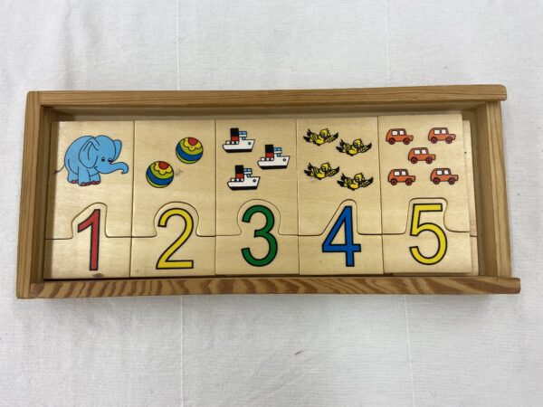 Holzpuzzle Zahlen