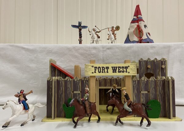 Cowboy Fort und Indianer Tipi